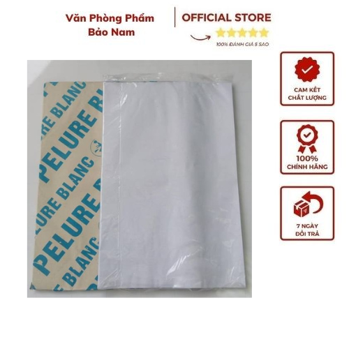 Giấy Niêm Phong Pelure A4 500 tờ /tập - - Làm bằng chất liệu giấy Pelure có đặc tính mỏng, độ bám dính cao, khi dán bóc ra là rách