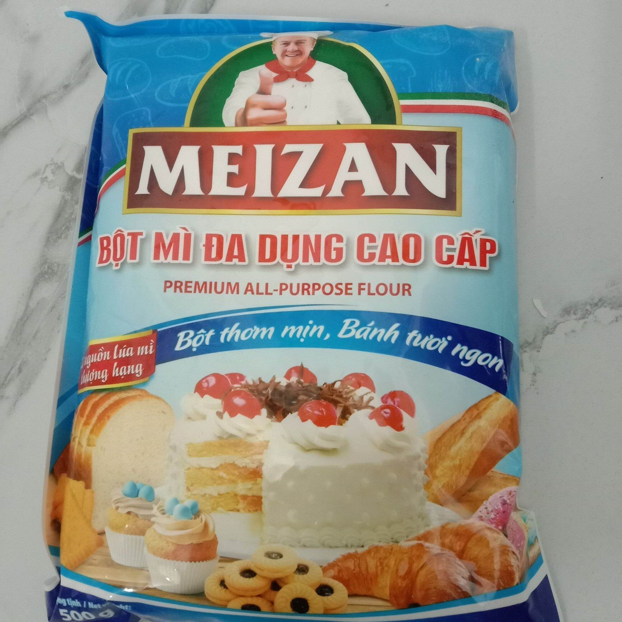 BỘT MÌ ĐA DỤNG MEIZAN - 0.5KG