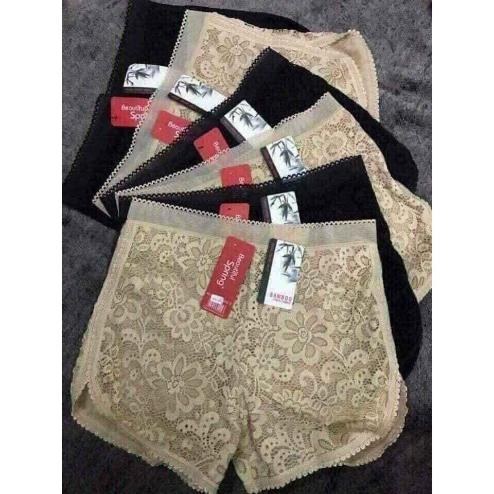 Quần mặc váy ren hoa cúc