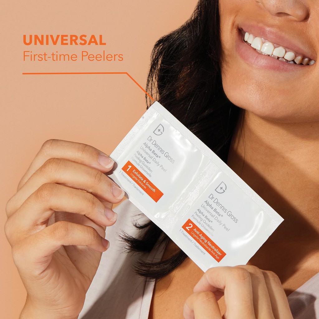 Dr. Dennis Gross ✨ Thay da sinh học Alpha Beta Universal Daily Peel - 5 Application Packettes