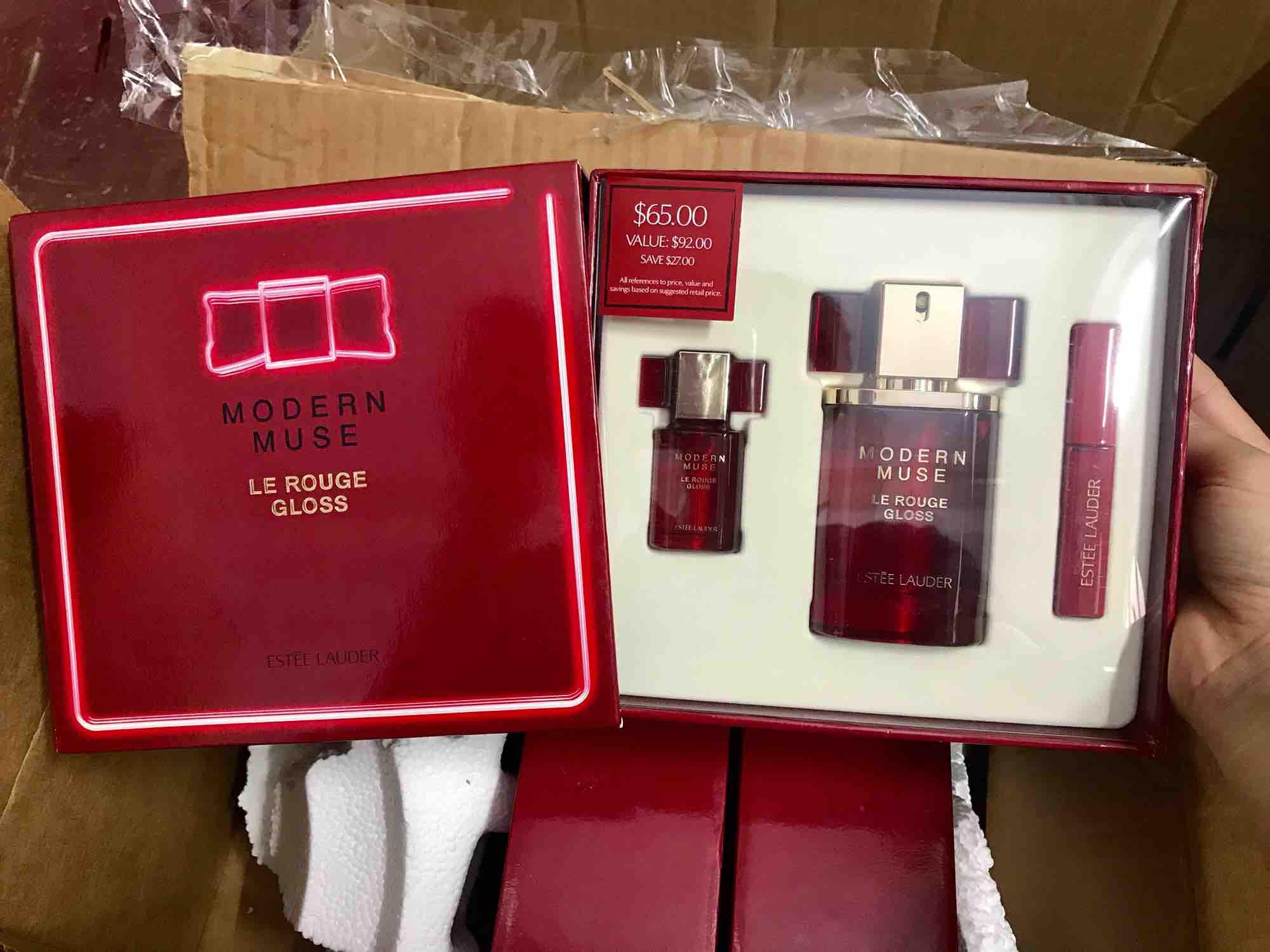 Gift set nước hoa nữ Modern Muse Le Rouge Gloss - Estee Lauderesstee
