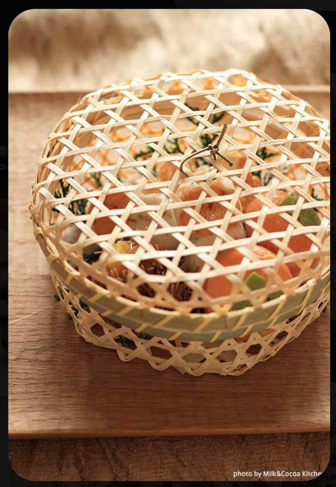 Hộp tre giỏ tre làn tre mã 002