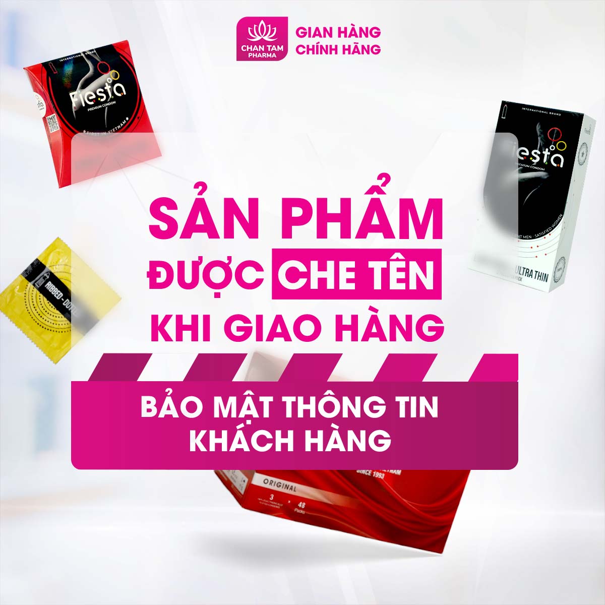 [CHE TÊN SẢN PHẨM] Bao cao su ôm sát siêu mỏng Fiesta Form Fit Ultra Thin – hộp 3 cái