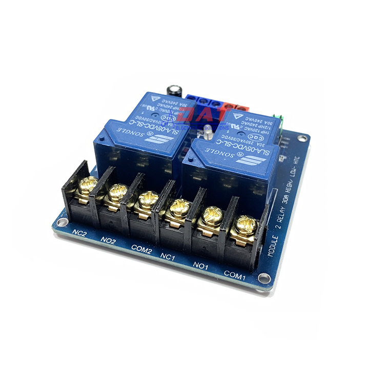 [HCM]Module 2 Relay 30A - 5V Kích High/Low HTC