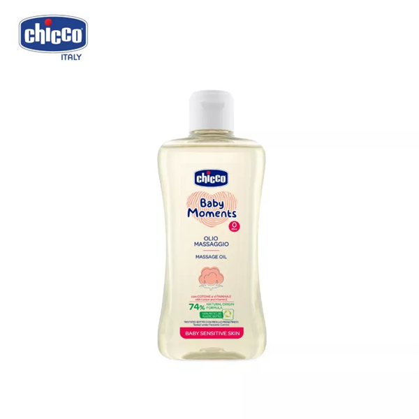 Dầu mát-xa chiết xuất Hạt bông Chicco 0M+ 200ml