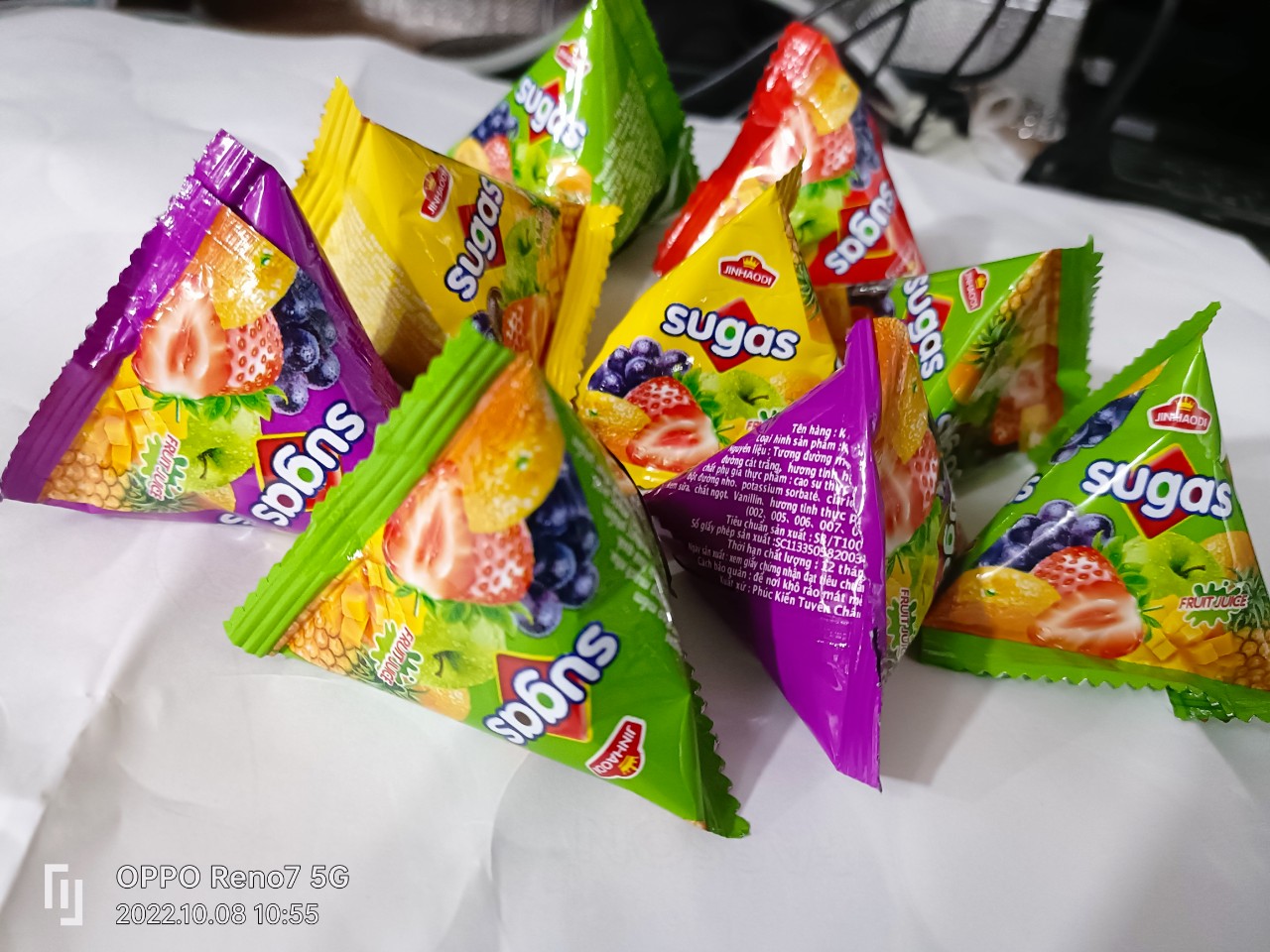 100g Kẹo dẻo hoa quả hình tam giác siêu ngon