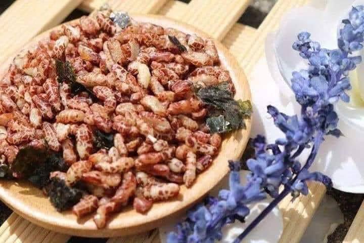 Cốm gạo lứt sấy rong biển túi 250gr