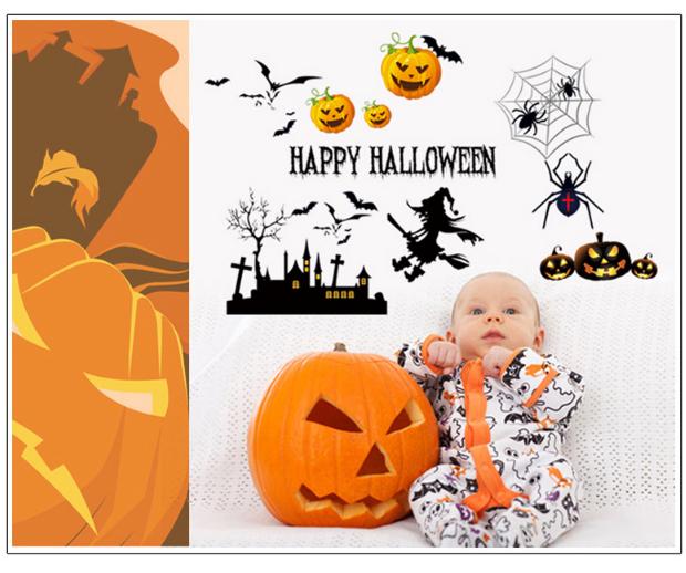 Decal trang trí tường - Halloween Rùng Rợn 05
