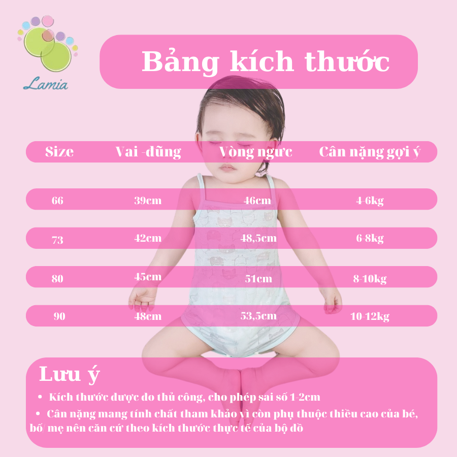 Body 2 Dây Mùa Hè Mỏng Mát Cho Bé