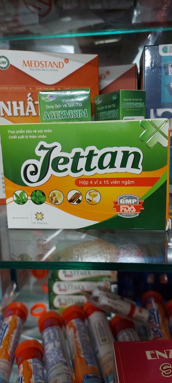 Viên ngậm ho JETTAN (hộp 4 vỉ*15 viên ngậm)