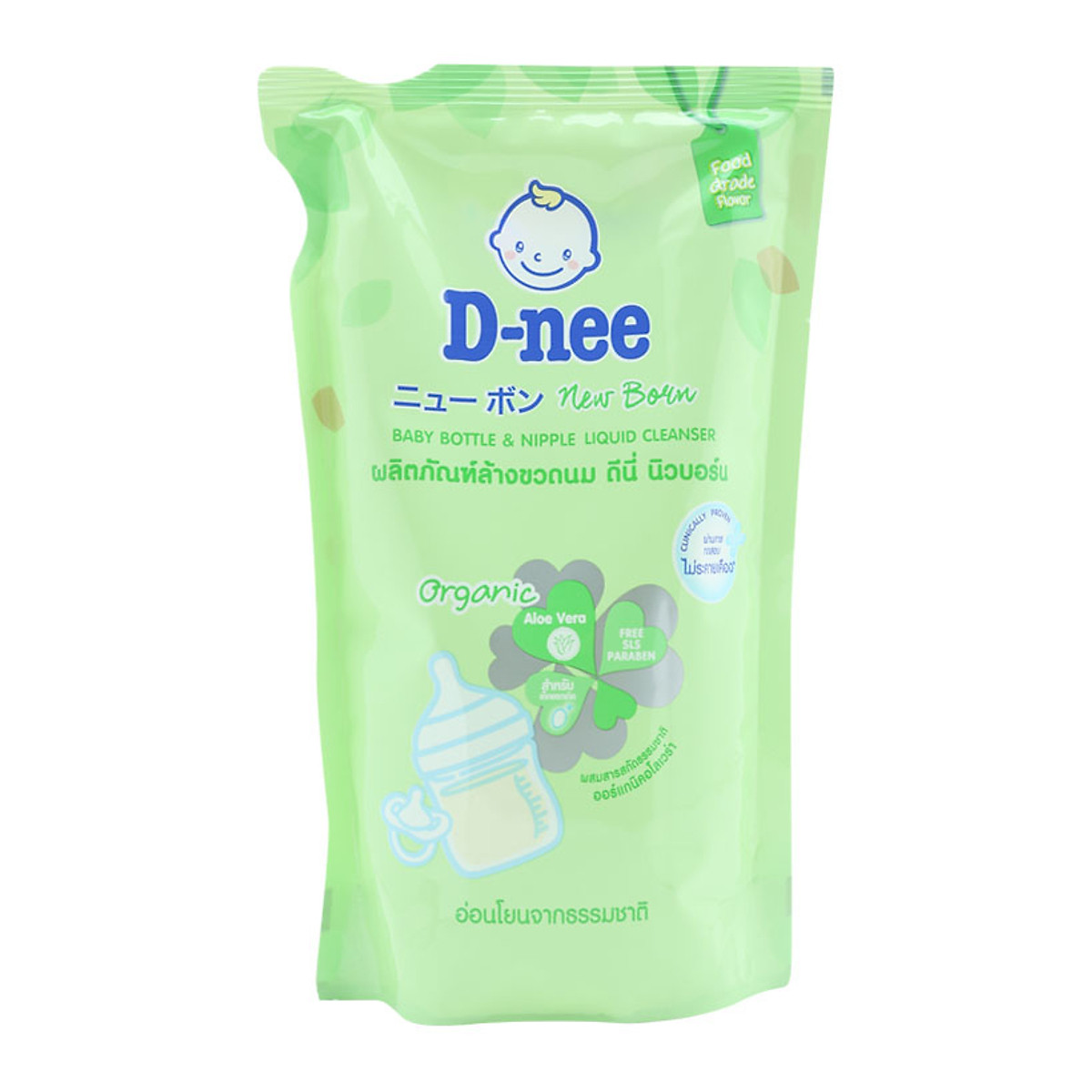 Nước rửa bình sữa Dnee 620 ml Mẫu mới Thái Lan