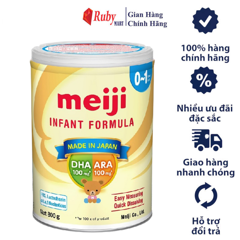 [Date T7/25][ FREESHIP MAX ]Sữa Bột Meiji Infant Formula 800g (0-12 tháng)