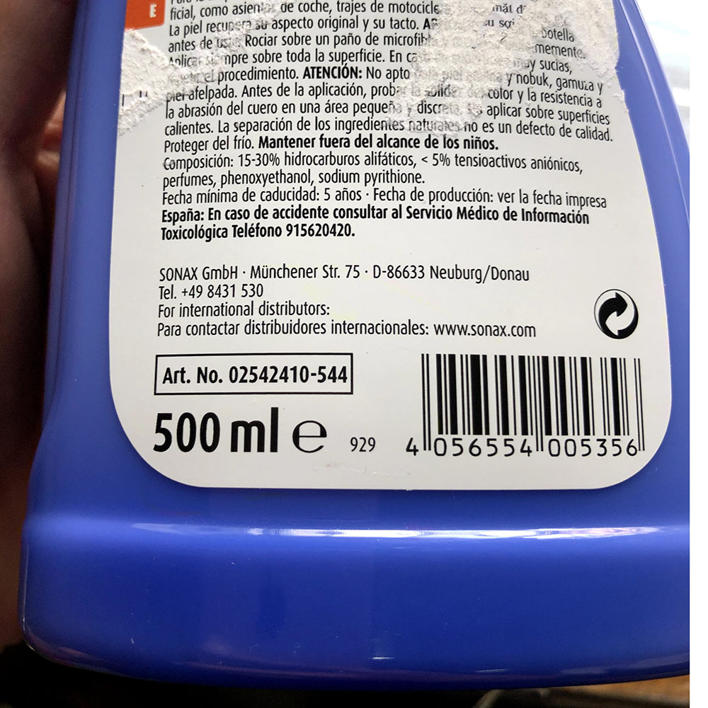 Dung Dịch Sữa Bảo Dưỡng Da Sonax Leather Care Milk 500ml