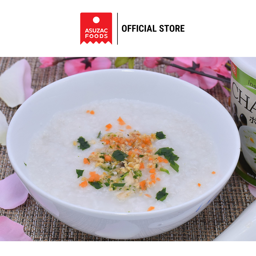 Cháo thịt ăn liền Asuzac thùng 12 ly (36 g x 12 ly)