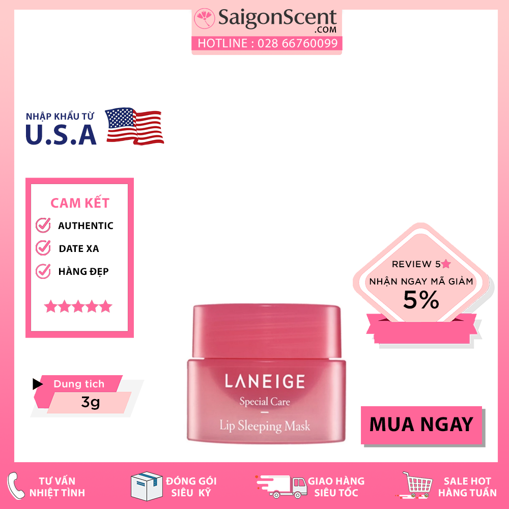 Dưỡng Môi Laneige Lip Sleeping Mask ( 3g )