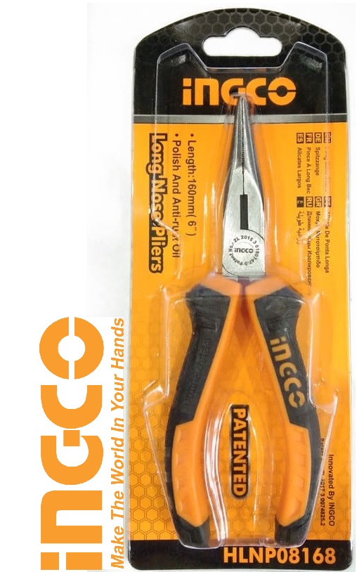 Kìm kềm cắt mỏ nhọn 6 inch 160mm long Nose Pliers TOLSEN 10006