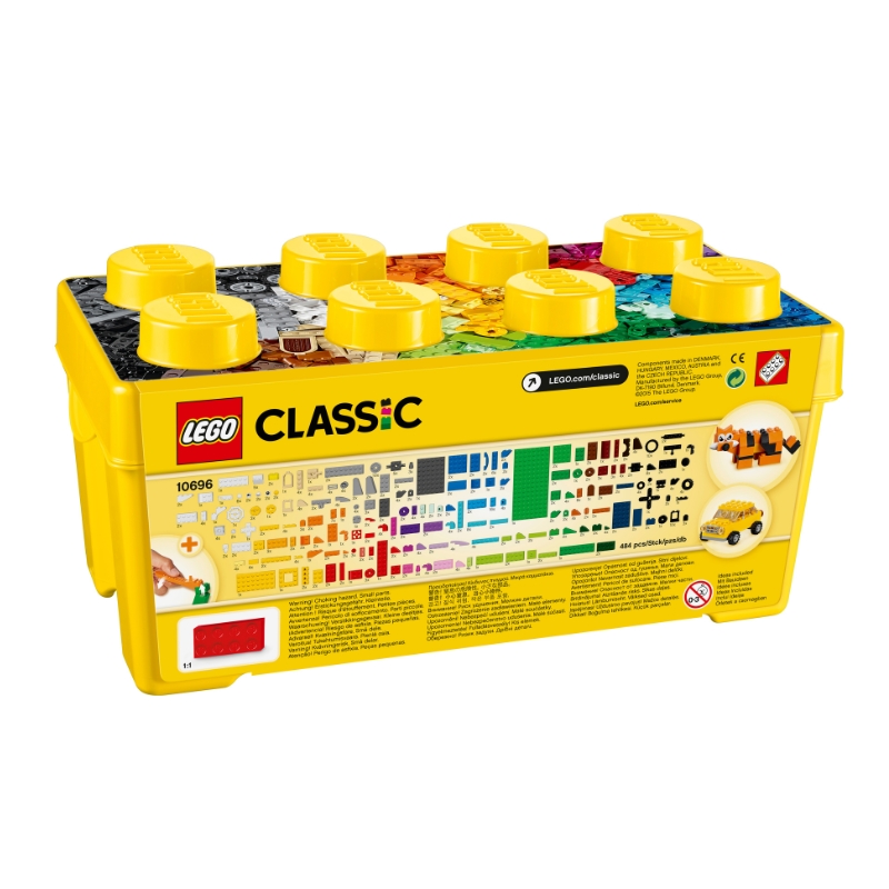 Đồ Chơi Lắp Ráp LEGO CLASSIC Thùng Gạch Trung Classic Sáng Tạo 10696 Cho Bé Trên 4 Tuổi (484 Chi Tiết)