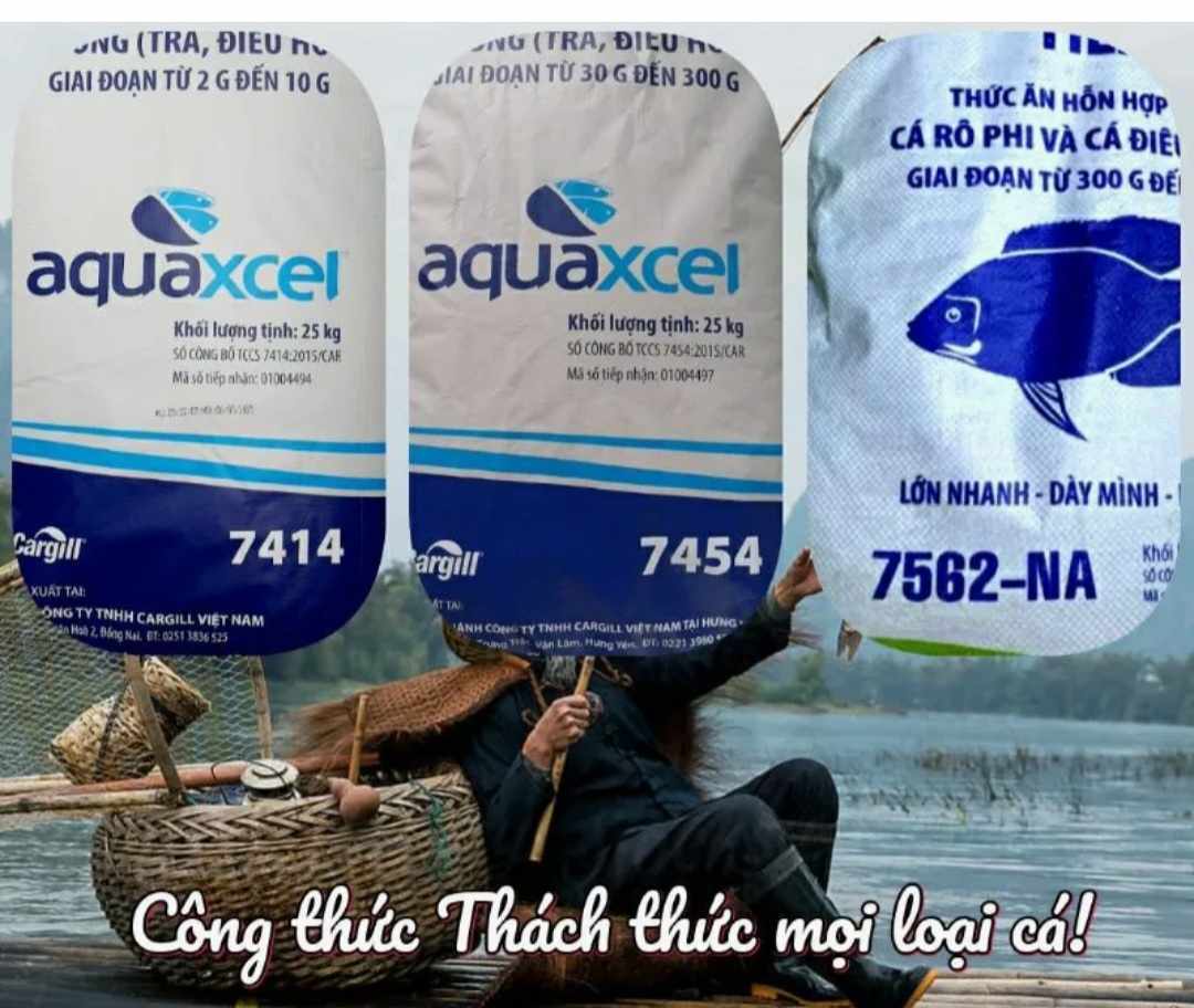 [ Cám Câu Cá- Thức ăn Cá] 1 kg cám cargil 7414. 7454.7562