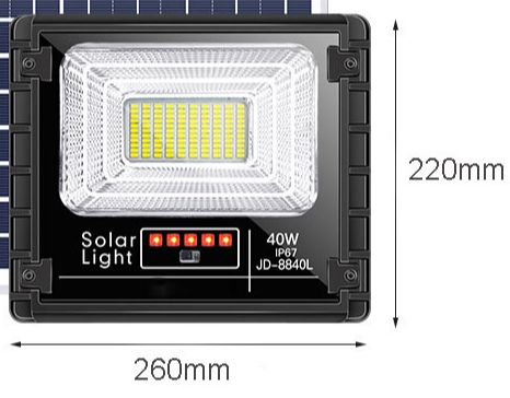 Đèn led năng lượng mặt trời Việt Solar - jd8840 (40W)