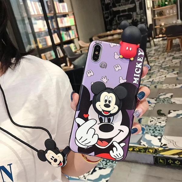 ỐP LƯNG IPHONE HÌNH CHUỘT MICKY ( Tặng POP Kèm Dây Đeo Tay ) 6/6s/6plus/7/8s /7plus/8plus/X/Xs/XsMax