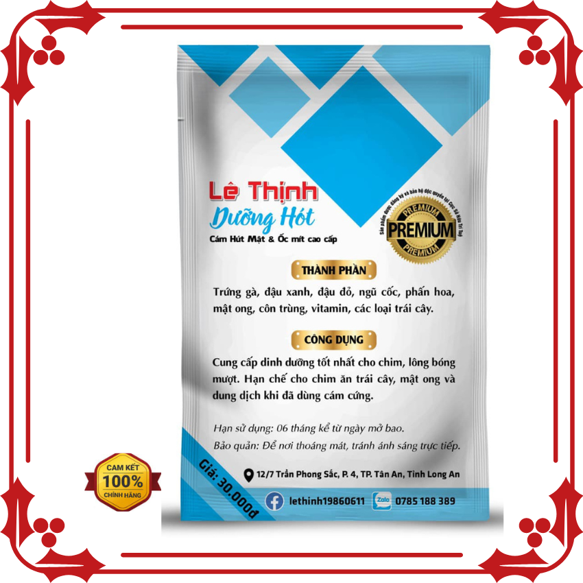 Combo 4 Dưỡng Hót Lê Thịnh, cám hút mật Lê Thịnh