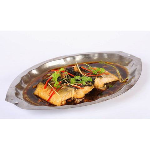 Dĩa Hấp Cá Inox đẹp mắt đủ size (Ảnh shop tự chụp)