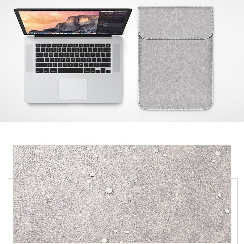 [HCM]Túi chống sốc bảo vệ laptop da PU