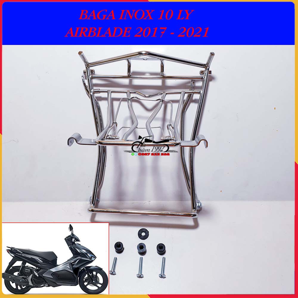 Baga Inox 10 Ly Gắn Air Blade ( Ab 2017 Tới Ab 2021)