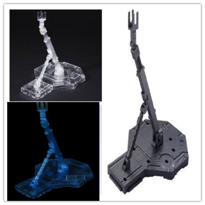 Đế trưng bày giá đỡ mô hình Gundam MG RG Base màu đen - Trong suốt xanh