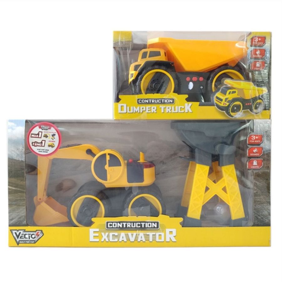 Vecto Combo xe công trình Máy đào CB-VT7728-VT77