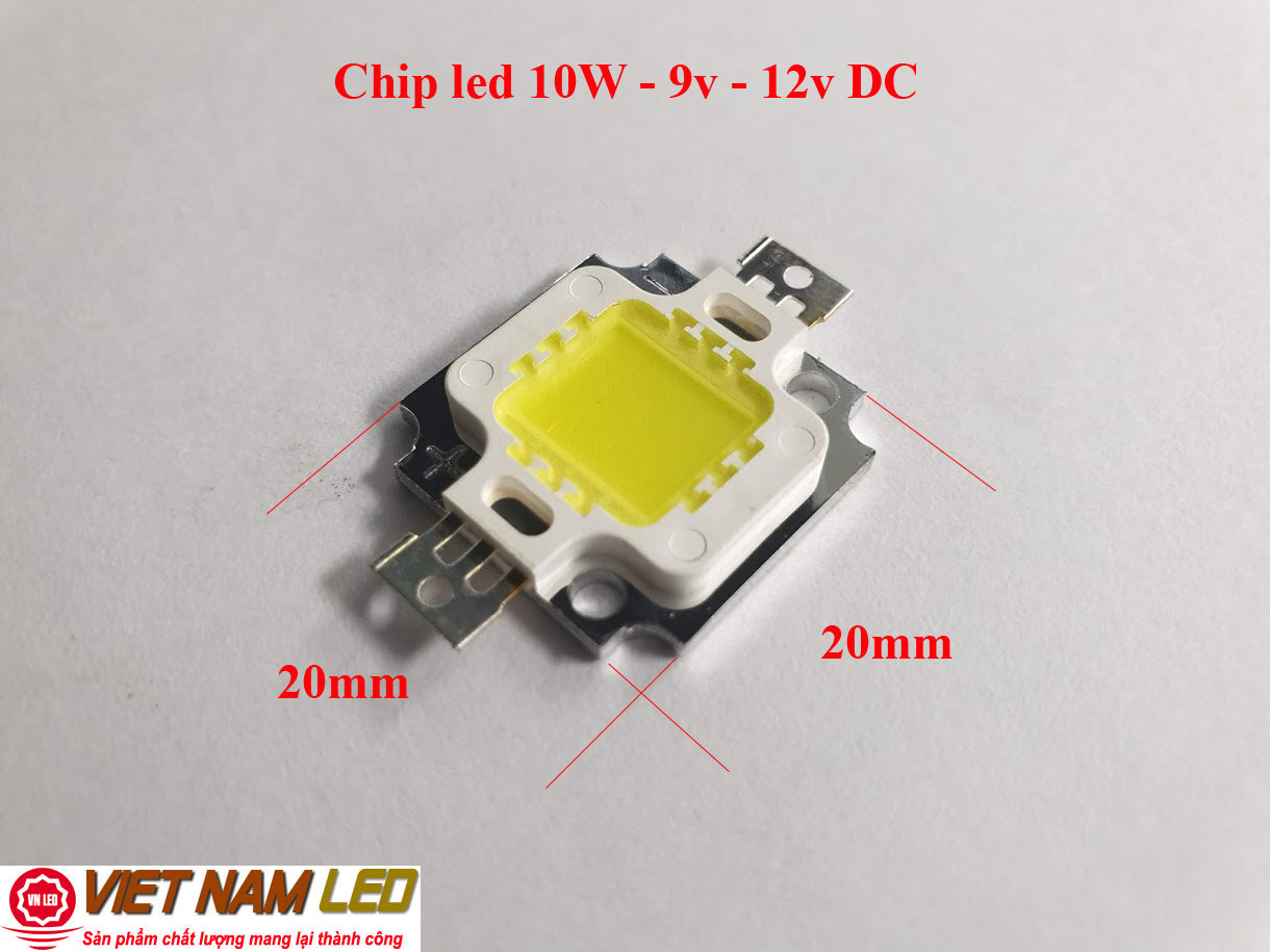 Bóng đèn led 10w - chip led điện áp vào 9-12vdc siêu sáng