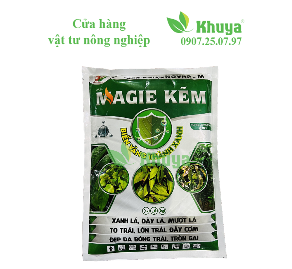 Phân bón Hoàng Hải Magie Kẽm 1kg Biến Vàng Thành Xanh