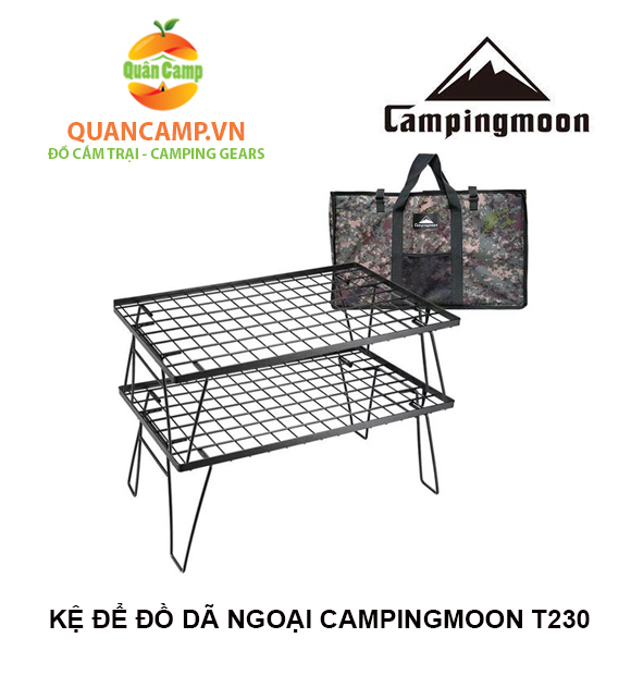 [HCM]Kệ để đồ dã ngoại Campingmoon T230-1T (kệ đơn)