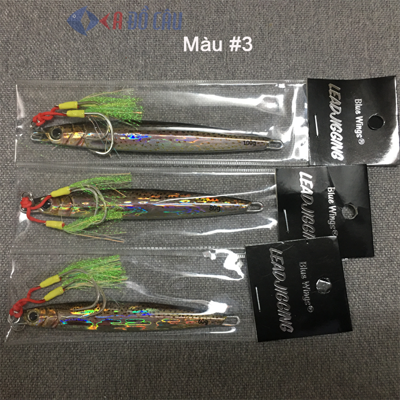 Mồi câu jigging Blue Wings có gắn lưỡi