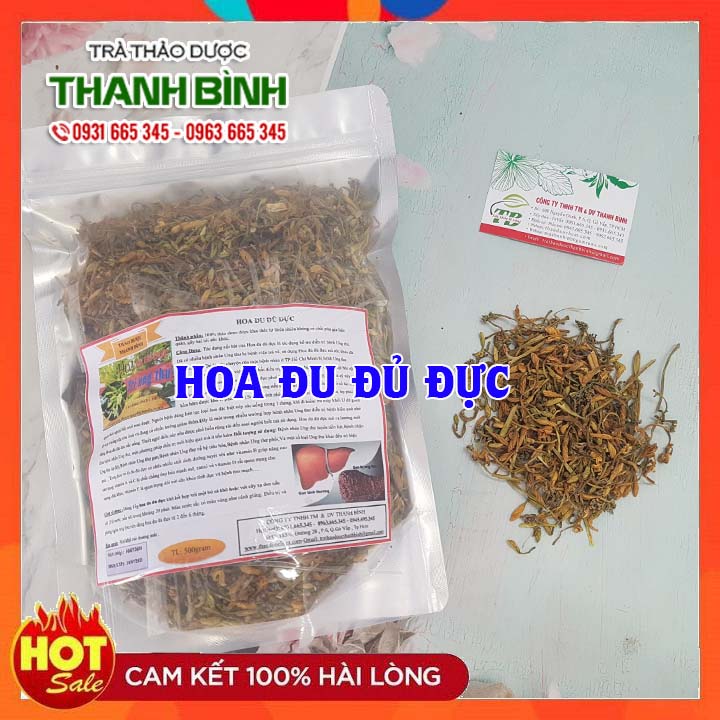 Hoa đu đủ đực khô loại 1 - 100g - đông y thanh bình