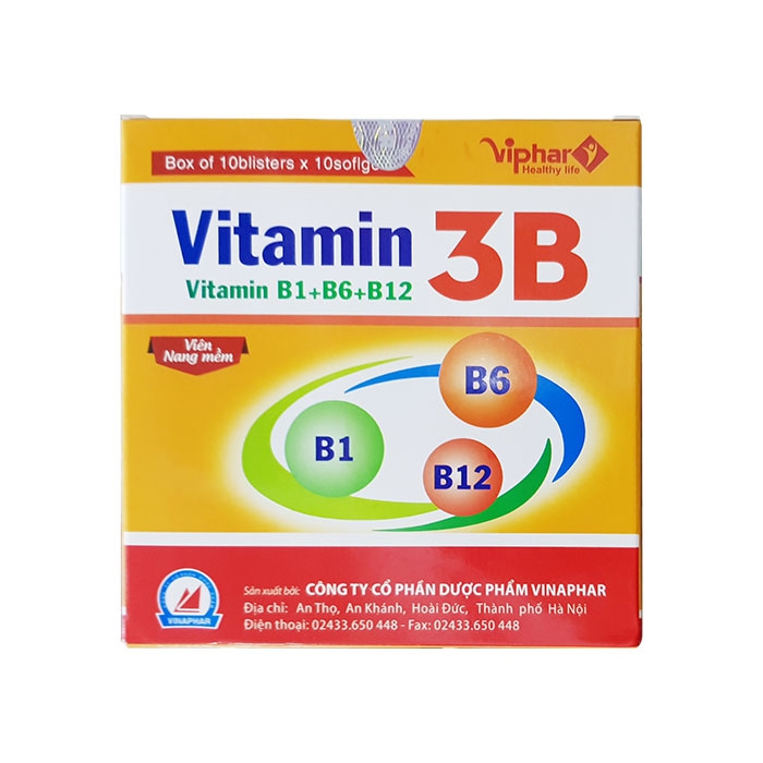 Viên uống Vitamin 3B Hộp 100 viên giúp bồi bổ cơ thể nâng cao sức đề kháng