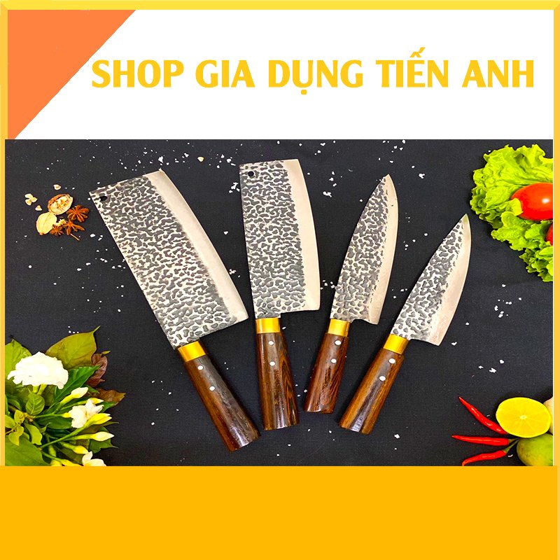[DAO PHÚC SEN]Combo Bộ 4 món dao nhíp xe nhà bếp ( ảnh thật 100%)