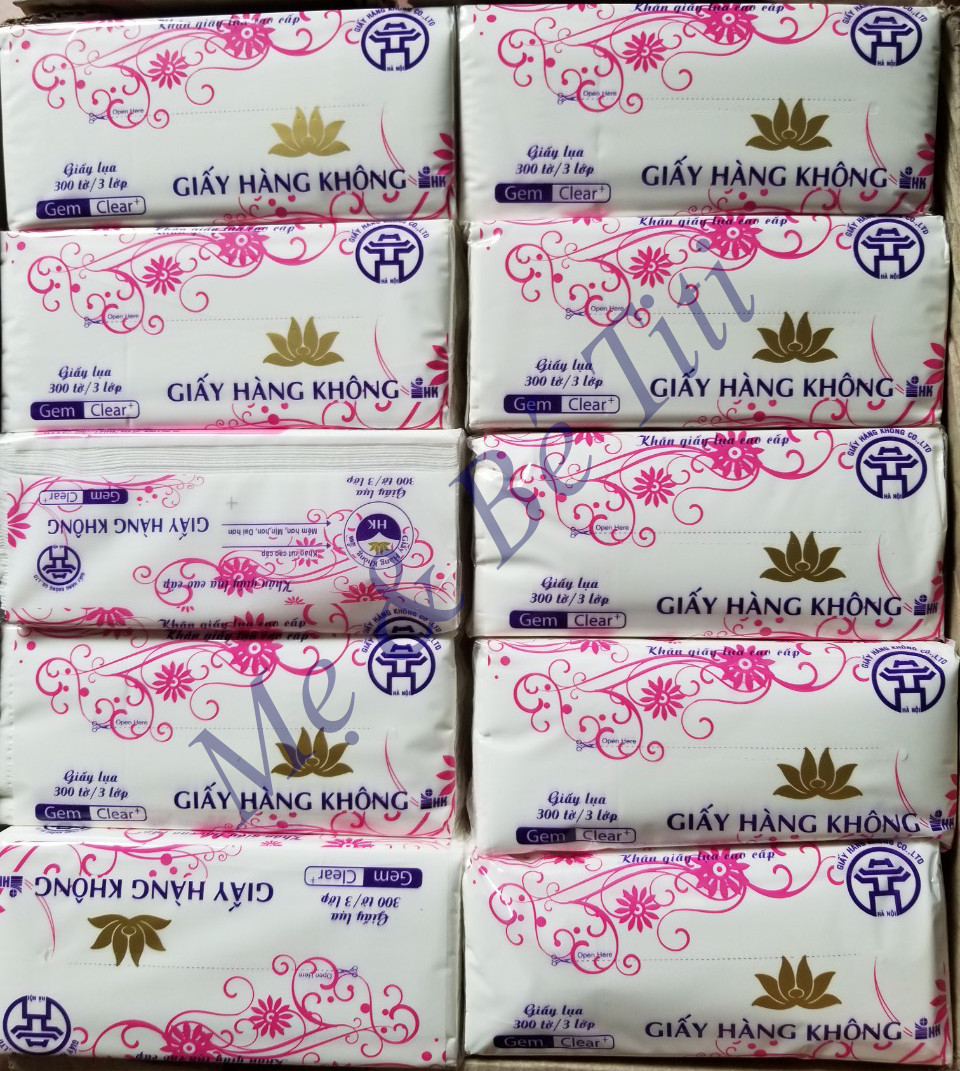 Khăn giấy lụa mềm mại không mùi gói 300 tờ