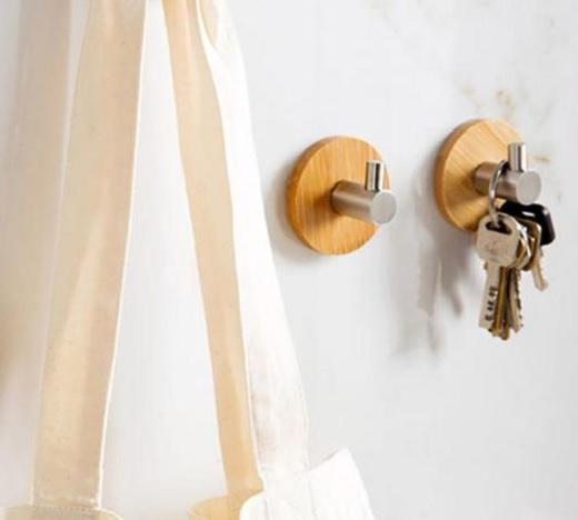 [Hcm]Super Sturdy Wooden Wall Hooks, Combo of 4 Hooks