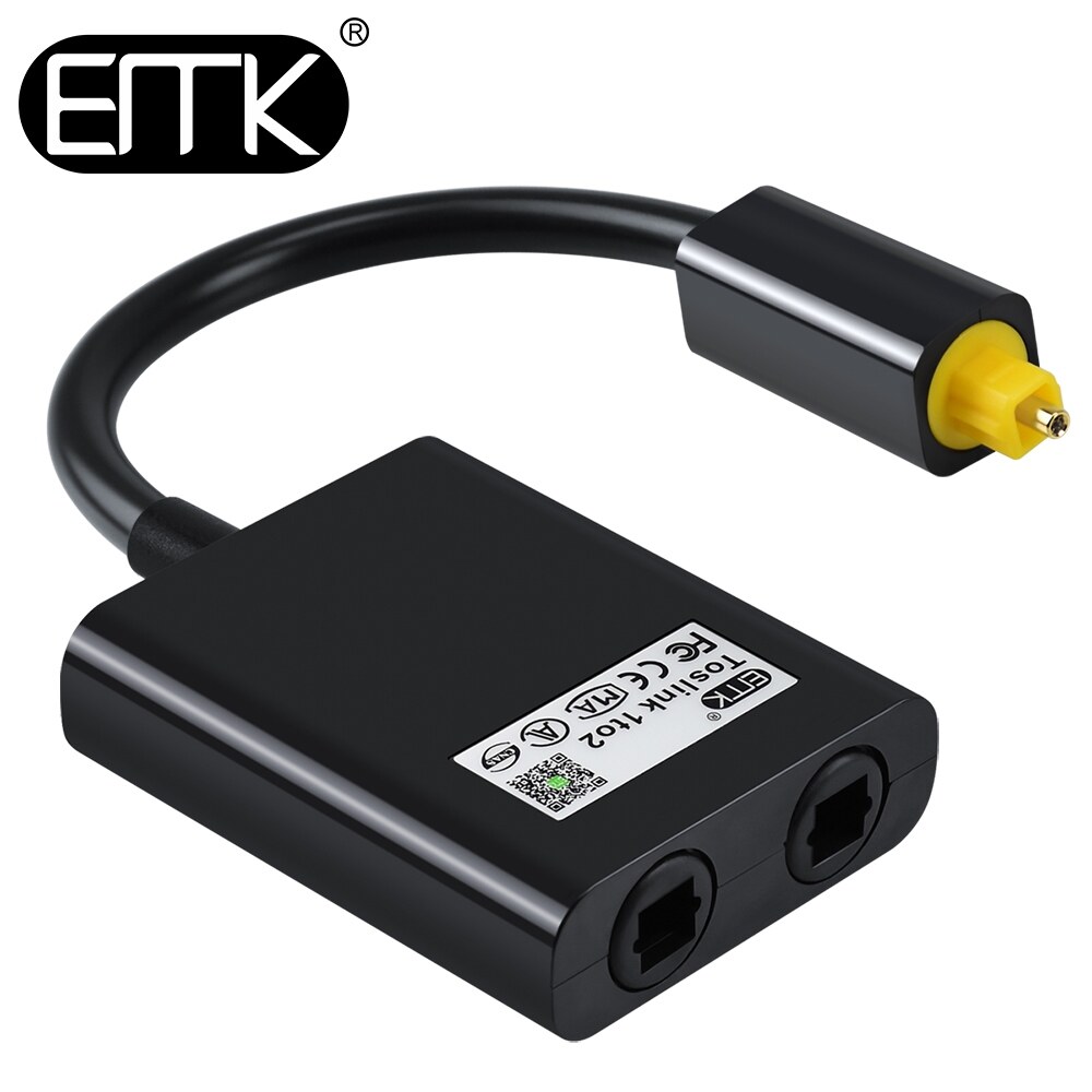 Bộ chia cổng Optical 1 to 2 Toslink EMK