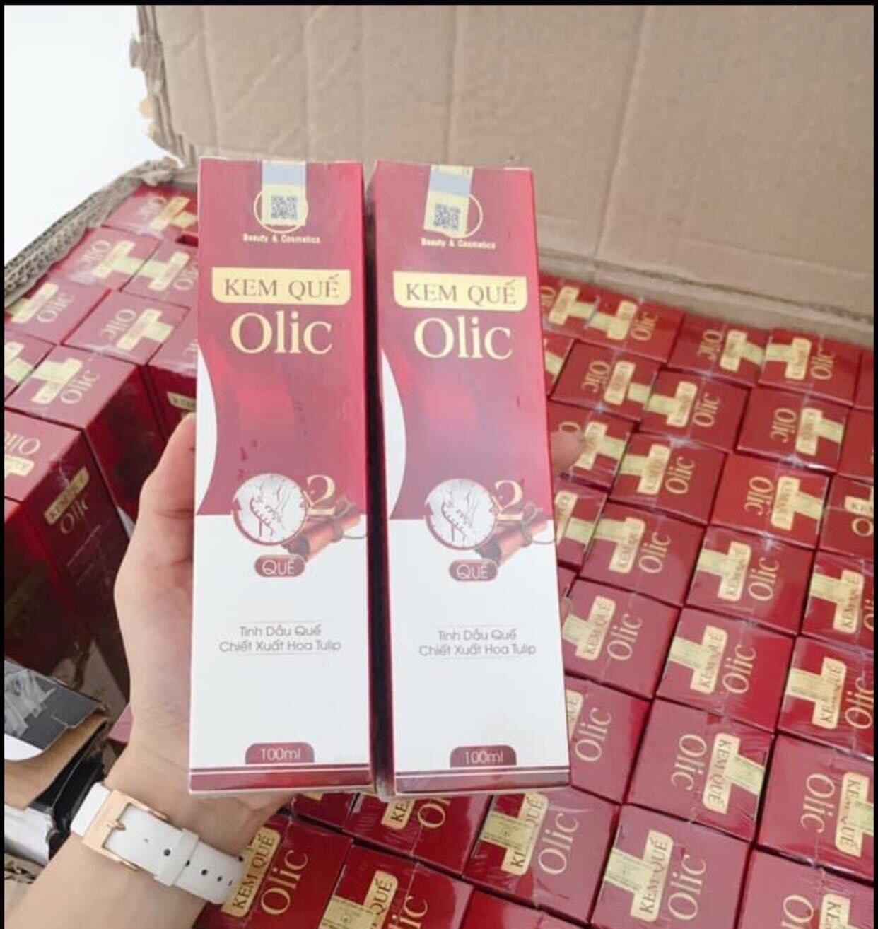 Tan Mỡ Olic Kem Quế Olic Tặng Thước dây