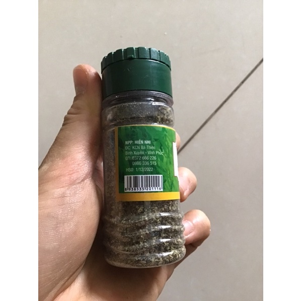 Hạt tiêu xay nguyên chất lọ 25g