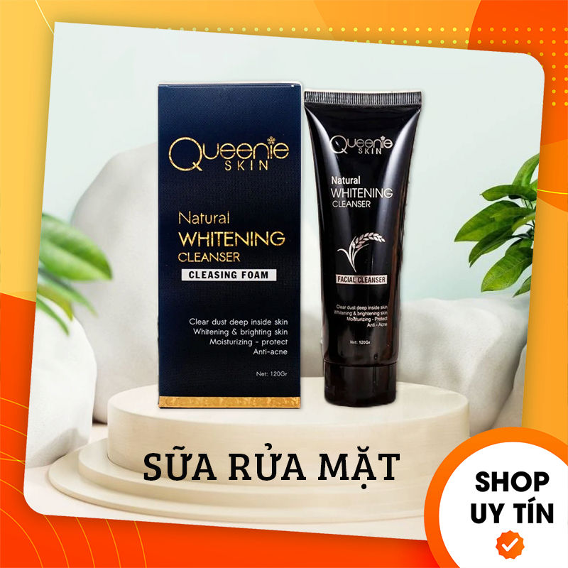 Sữa Rửa Mặt Mầm Gạo Queenie Skin Natural Whitening Cleanser