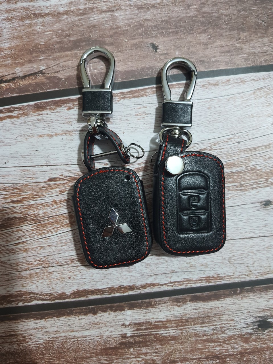 BAO DA CHÌA KHÓA MITSUBISHI BẢN CHÌA CƠ 2 NÚT