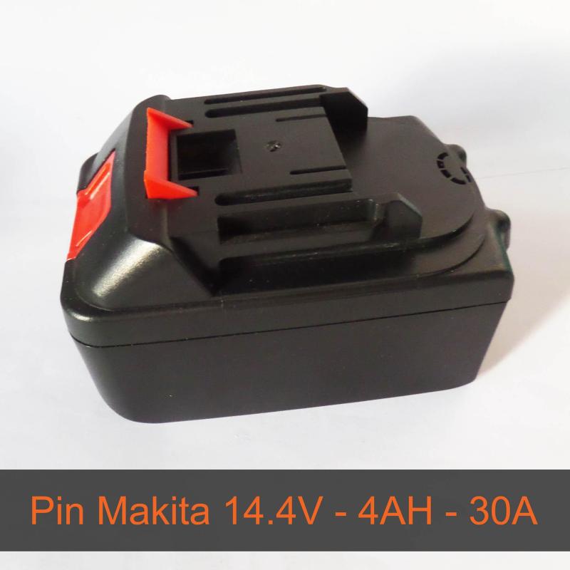 Pin Makita 14.4V - Dung lượng 4AH - Mạch Bảo vệ 30A -  Cổng sạc DC 5.5*2.5mm