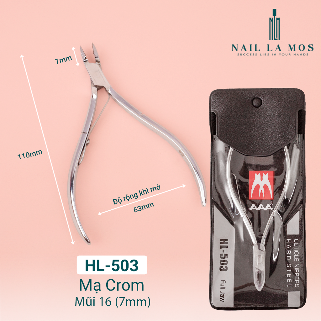 Kềm cắt da aaa hl555 hl503 hl505 hl506 hl401 hl205 chính hãng - kìm nhặt da thép chuyên dụng làm nail