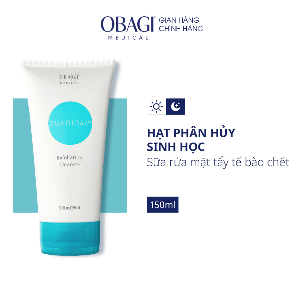 [Date 02/2026] Sữa Rửa Mặt Tẩy Tế Bào Chết Obagi360 Exfoliating 150ml