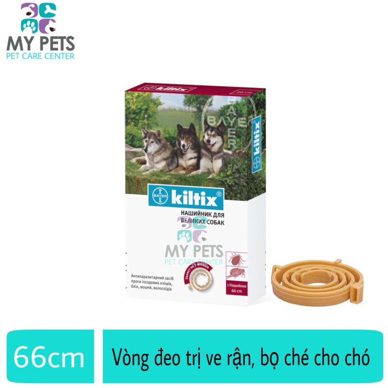 Vòng đeo trị ve ghẻ, bọ chét cho chó - Vòng đeo Bayer Kiltix cho chó trên 20kg