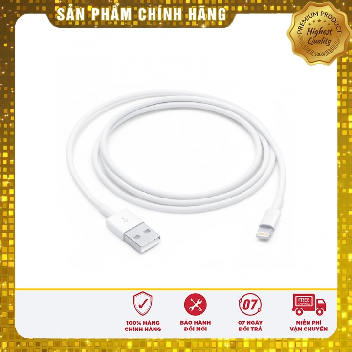 ️freeship️dây cáp sạc iphone lightning 1 mét - bảo hành 3 tháng 1 đổi 1 cho điện thoại iphone ipad airpod tai nghe...