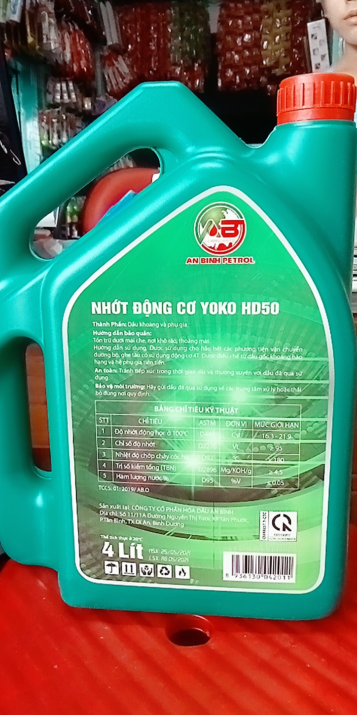 NHỚT 68 YOKO 4 LÍT NHỚT MÁY HD CAO CẤP [ Hot ] [ rẻ vô địch ]